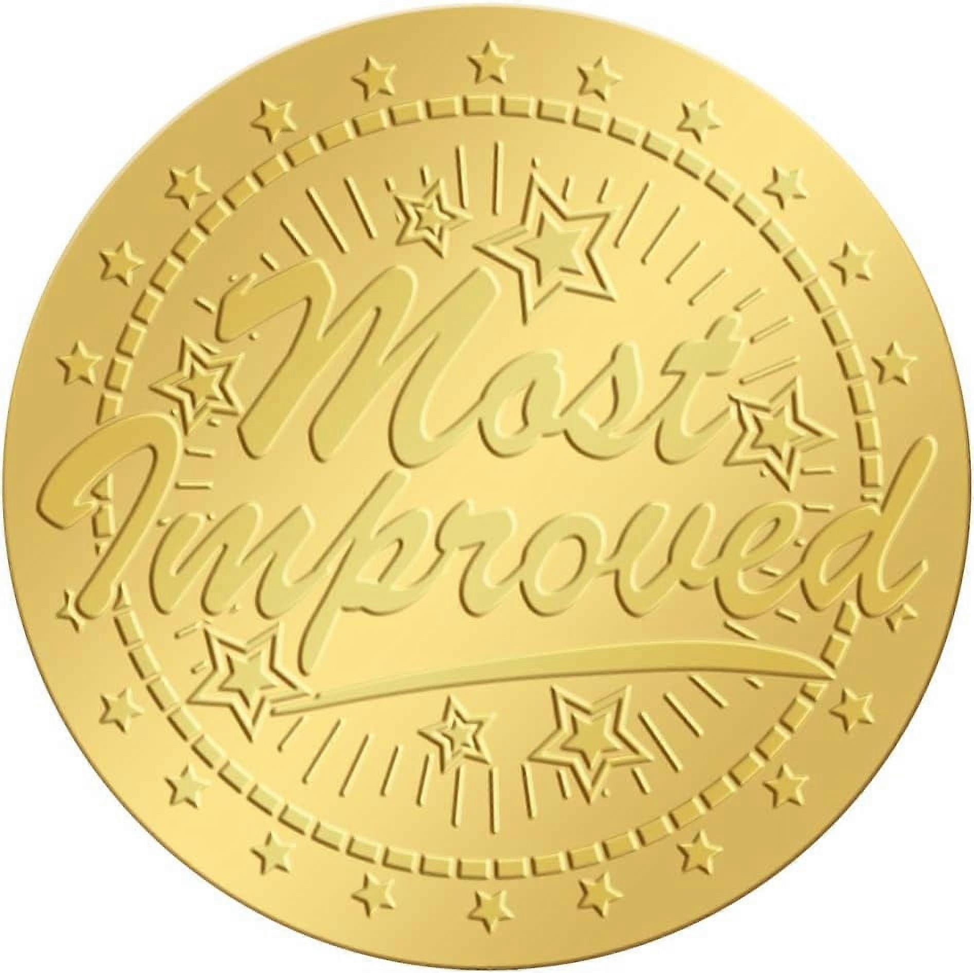 2 Inch Gold Embossed Envelope Seals Stickers Most Improved 100pcs Adhesive Embossed Foil Seals Stickers Label