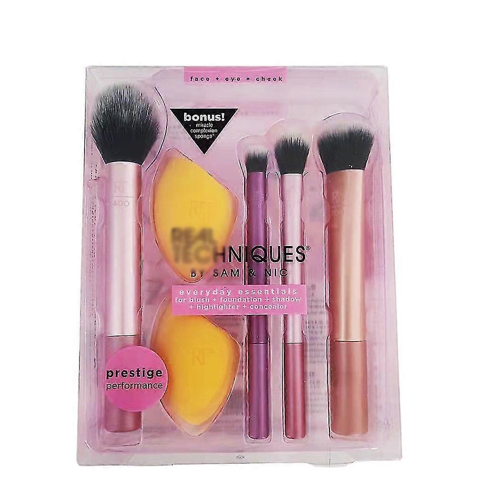 Makeup Brushes Set Cosmetic Tool Foundation Smooth Blender Sponges Puff