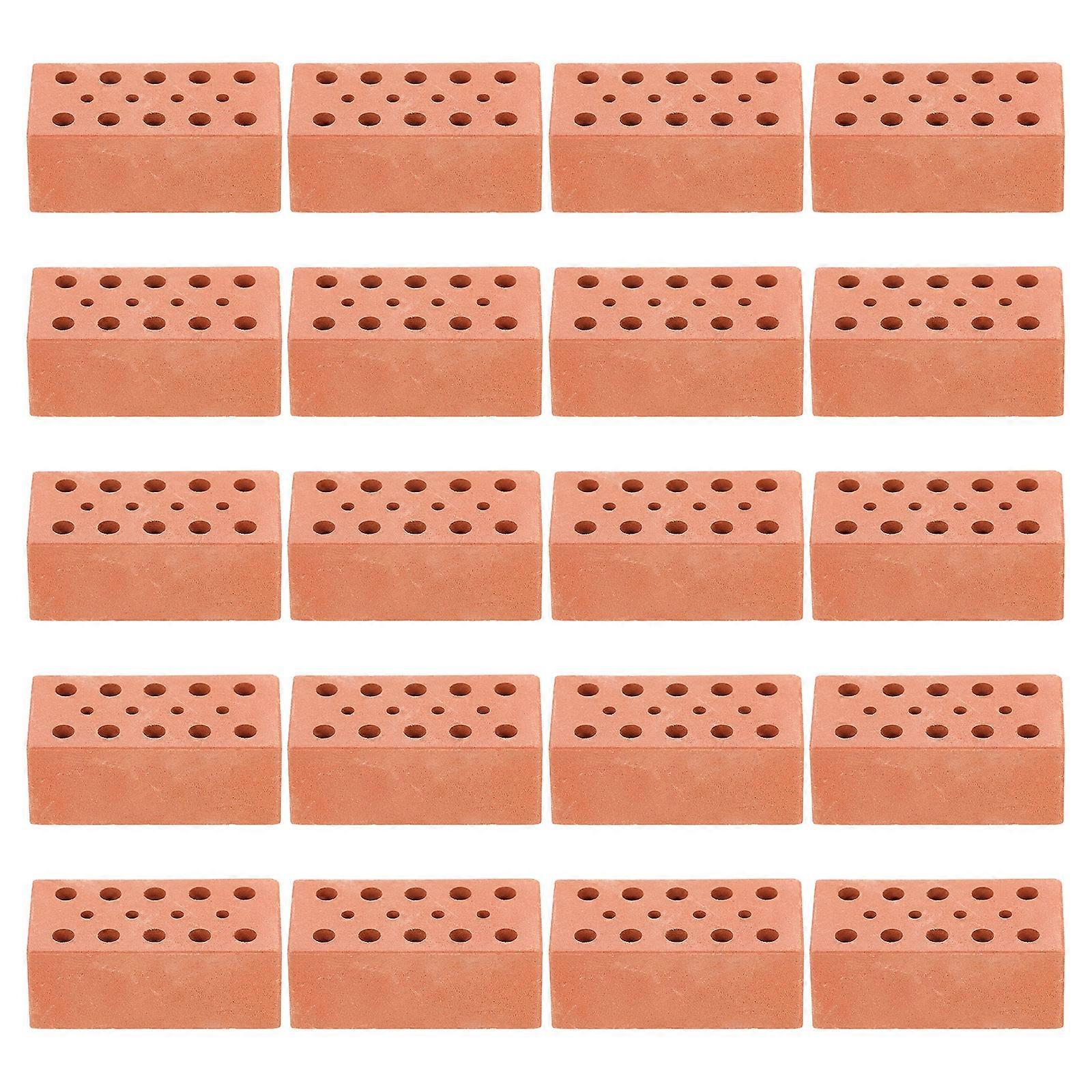 20pcs DIY Miniature Brick Model Simulation Brick Models Small Brick Models