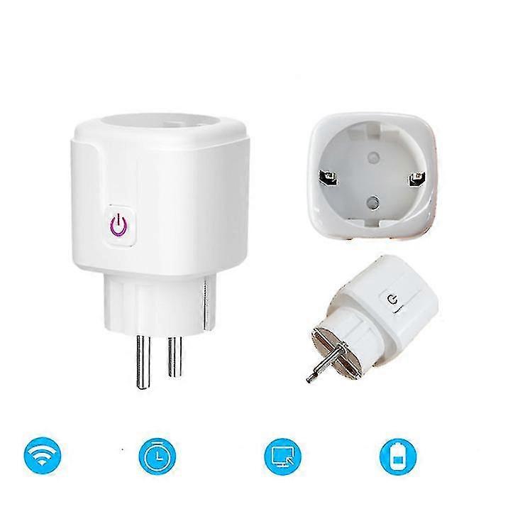 KINCJON Smart Plug Mini Wifi Outlet Wireless Socket Voice Smart App Alexa Google Home