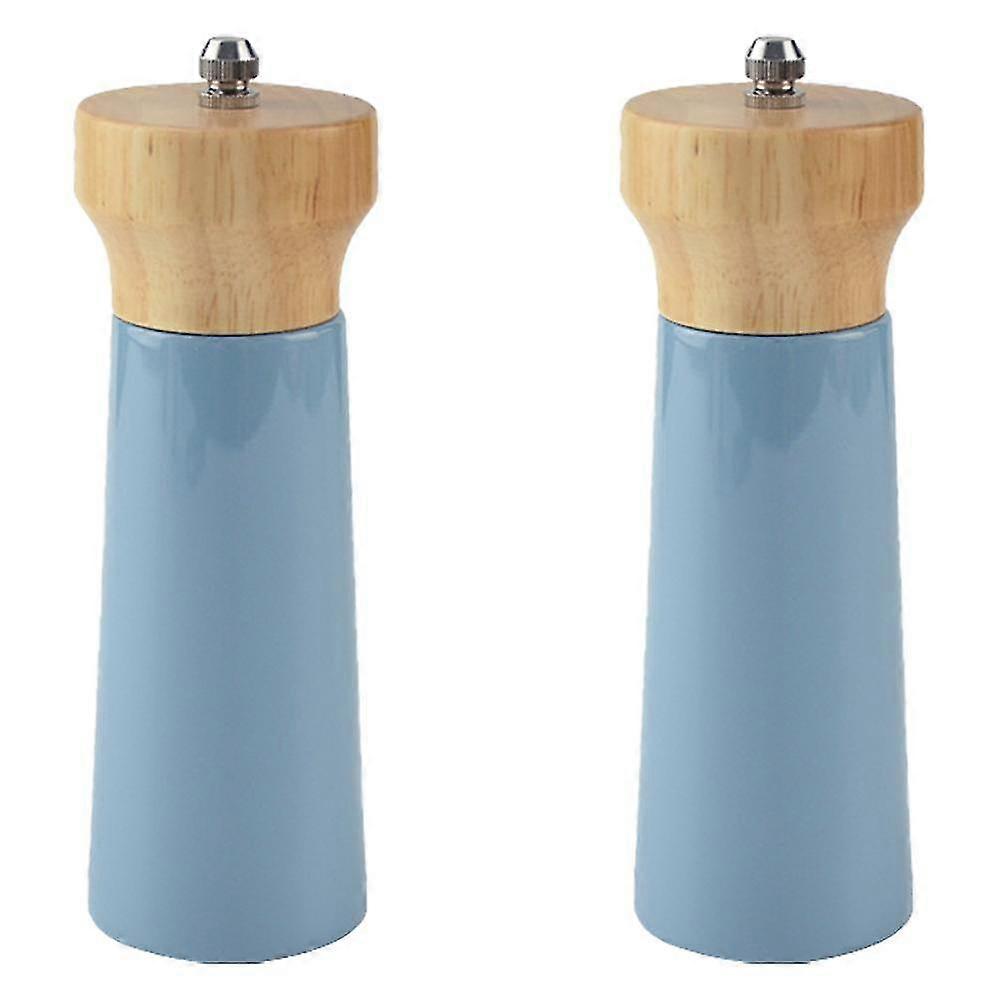 Moedores de sal e pimenta branco shaker de madeira