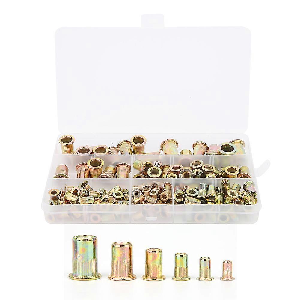 150PCs Rivet Nut Set Hardware Accessories Fastener Color Zinc Plating M3 M4 M5 M6 M8 M10