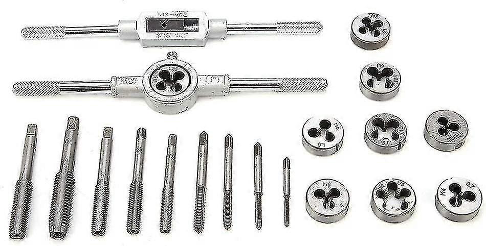 2024 20 Pcs Tapping Tool, Taps And Dies, Thread Screw Extractors, M3-m12 Steel, With Storage Case