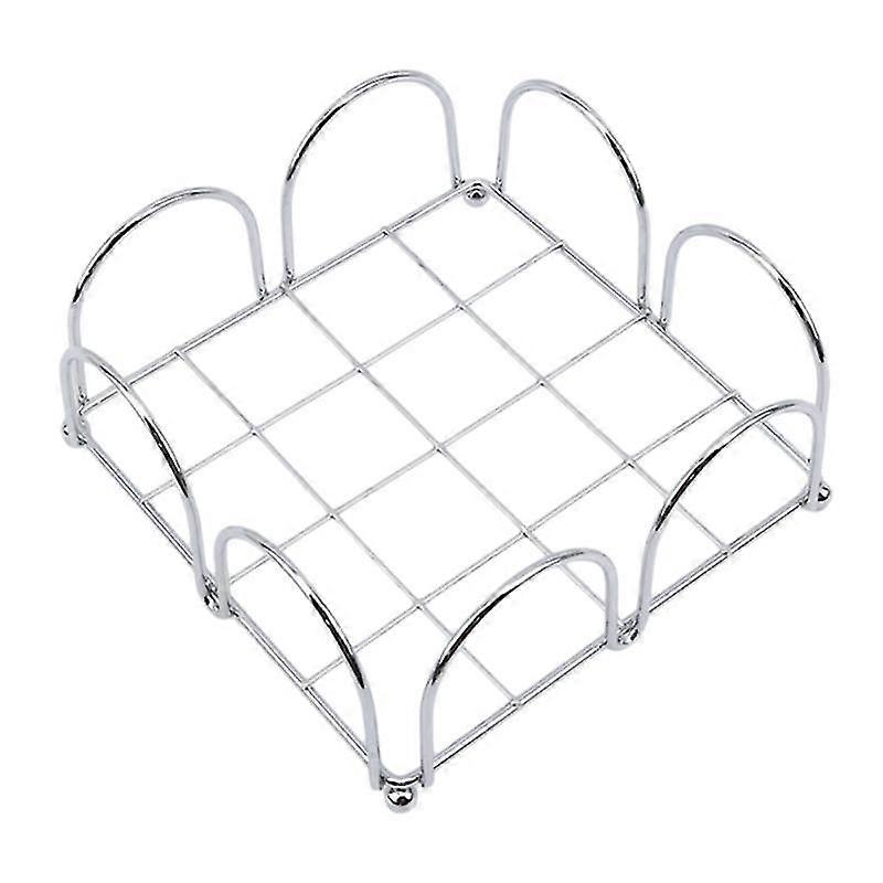 wrought iron square tissue holder desktop napkin organizer serviette storage rack