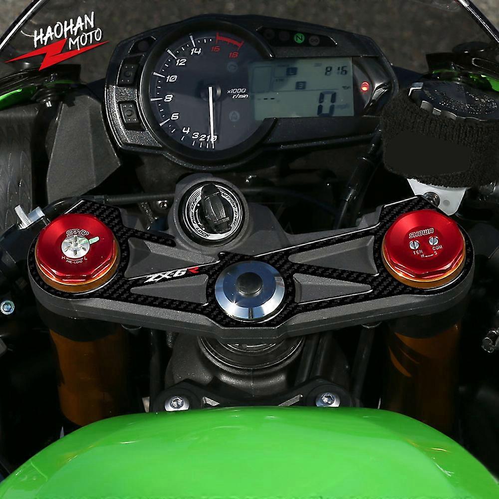 For Kawasaki ZX6R ZX-6R ZX 636 2012-2016 3D Carbon Fiber Triple