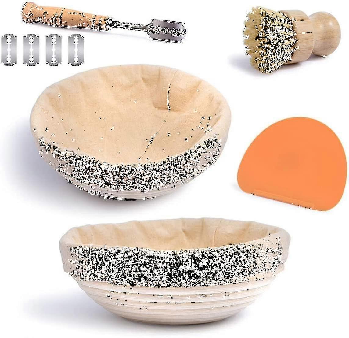 Bread Proofing Basket Set (round) - Bread Proofing Baskets