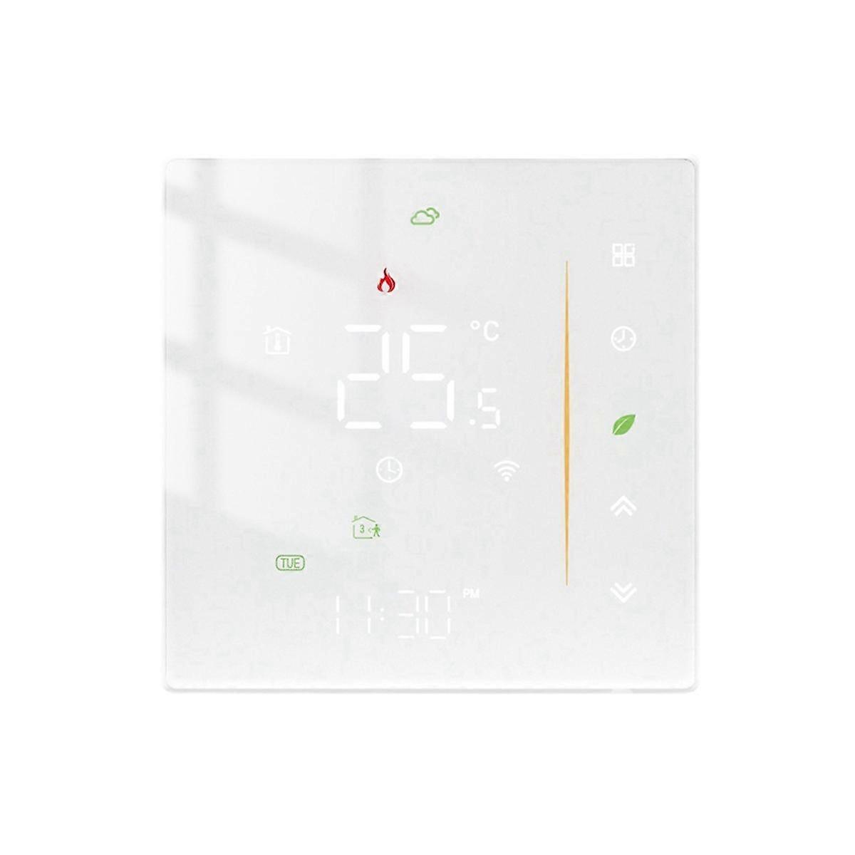 TUYA Smart Termostat Programmerbar Hjemmeoppvarmingstermostat WiFi Vannbåren Gulvvarmetermostat Temperaturkontroller, A