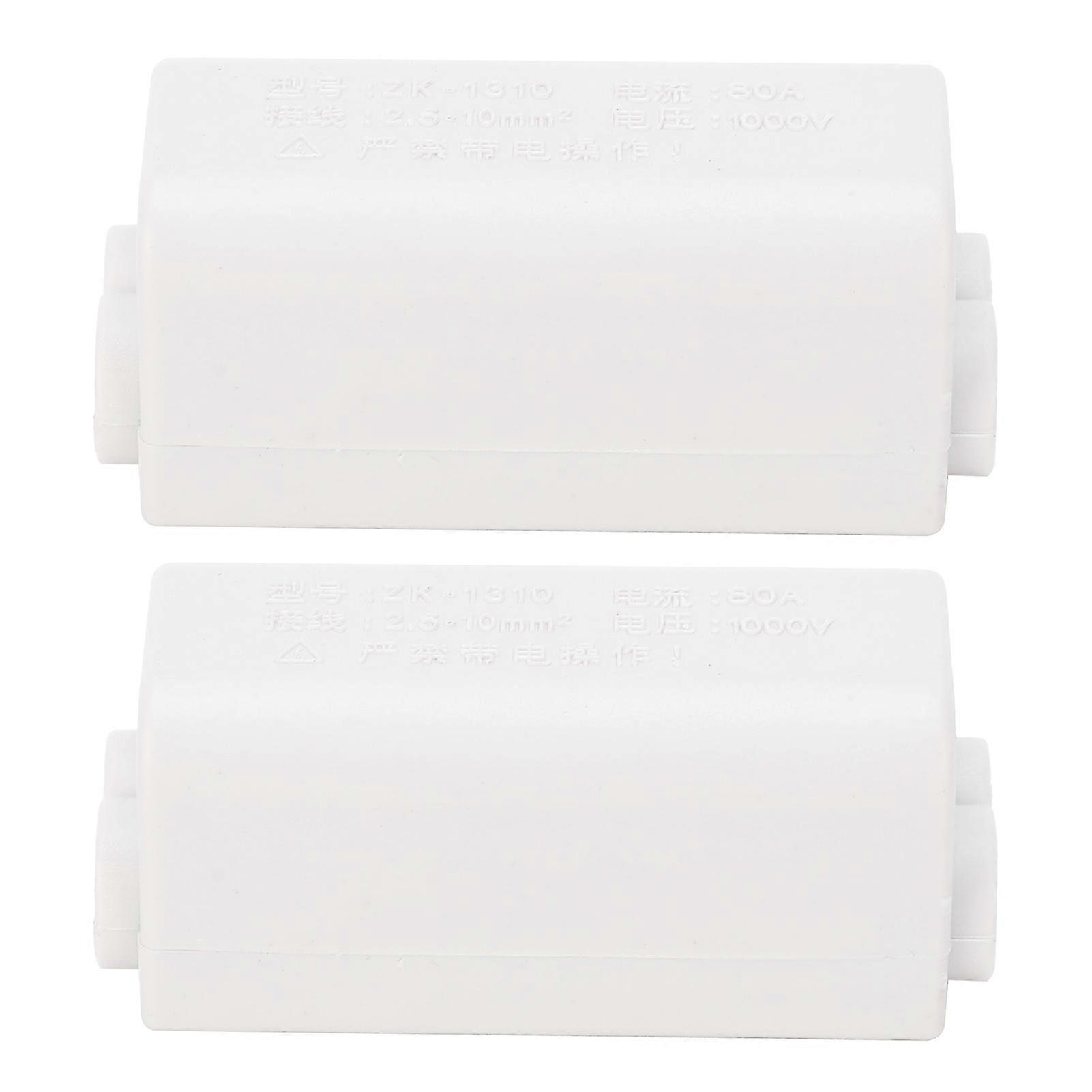 For 2Pcs HighPower Main Splitter TShape 1in2out Wiring Terminal Block ZK1310 1000V 80A