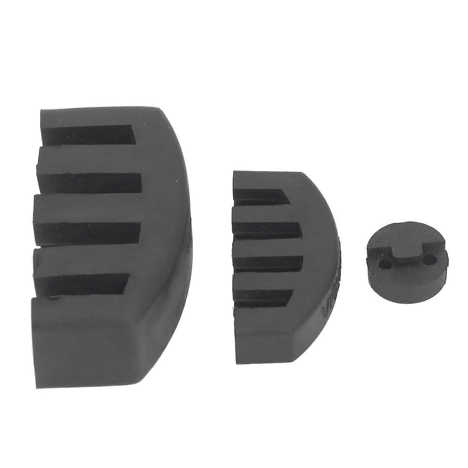 3Pcs Violin Cello Mute Set Claw Round Style Rubber Practice Silencer Soft Aging Resistant