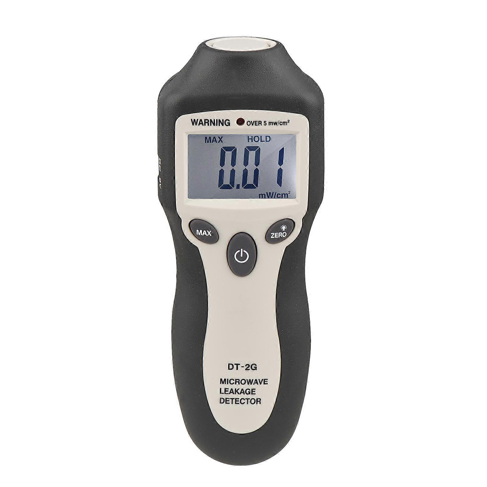 DT-2G Handheld Microwave Leakage Detector High Precision Digital LCD Display EMF Meter Electromagnetic Radiation Tester with Auto Alarm No Need Recali