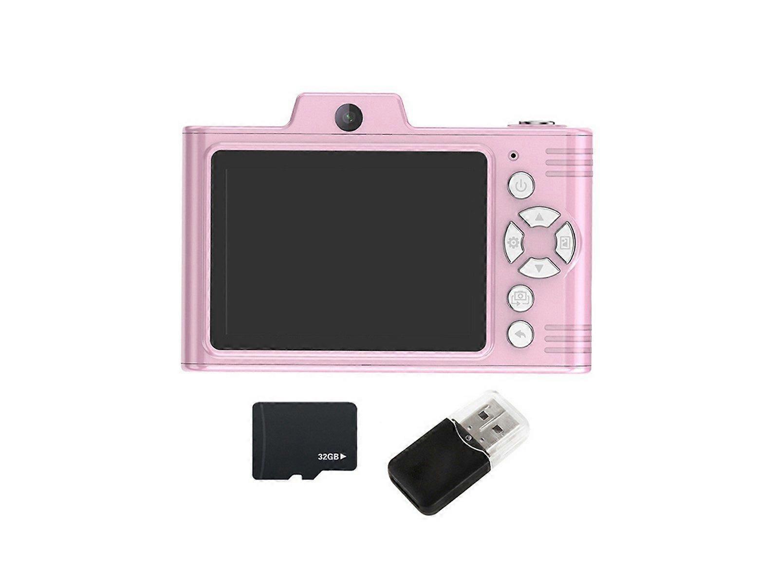 1080P HD Digital Camera with 32G Memory Card - Pink