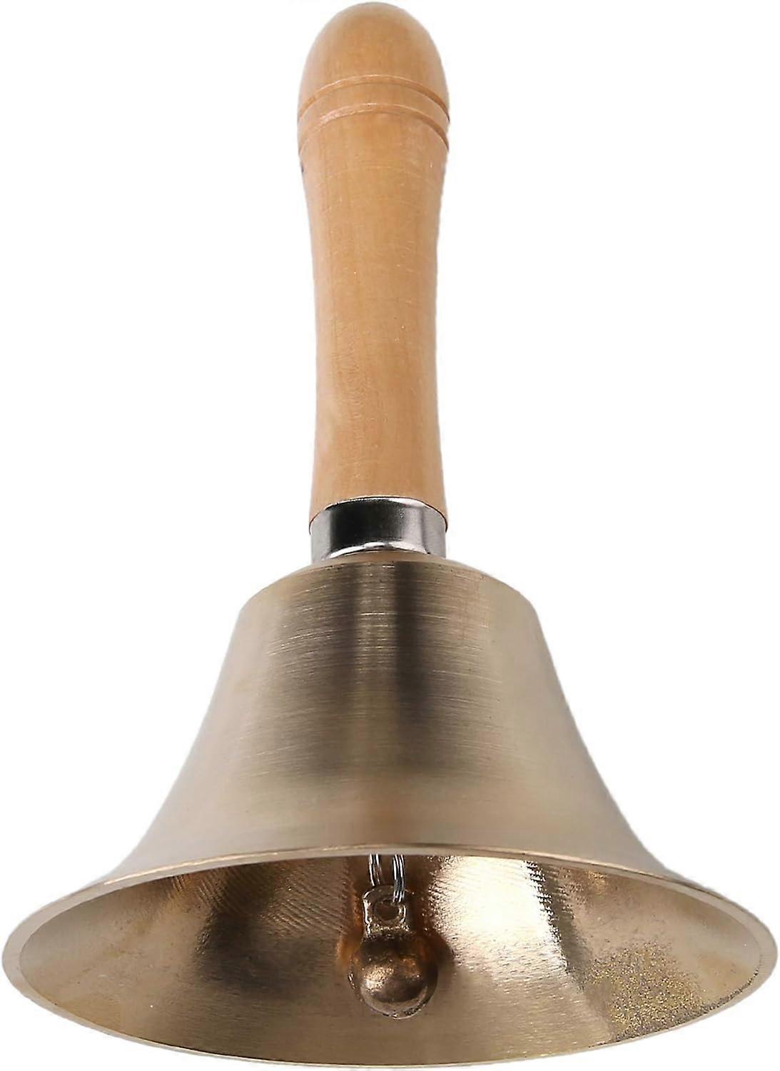 Super Loud Solid Brass Hand Call Bell(4 inch),2024 Ping