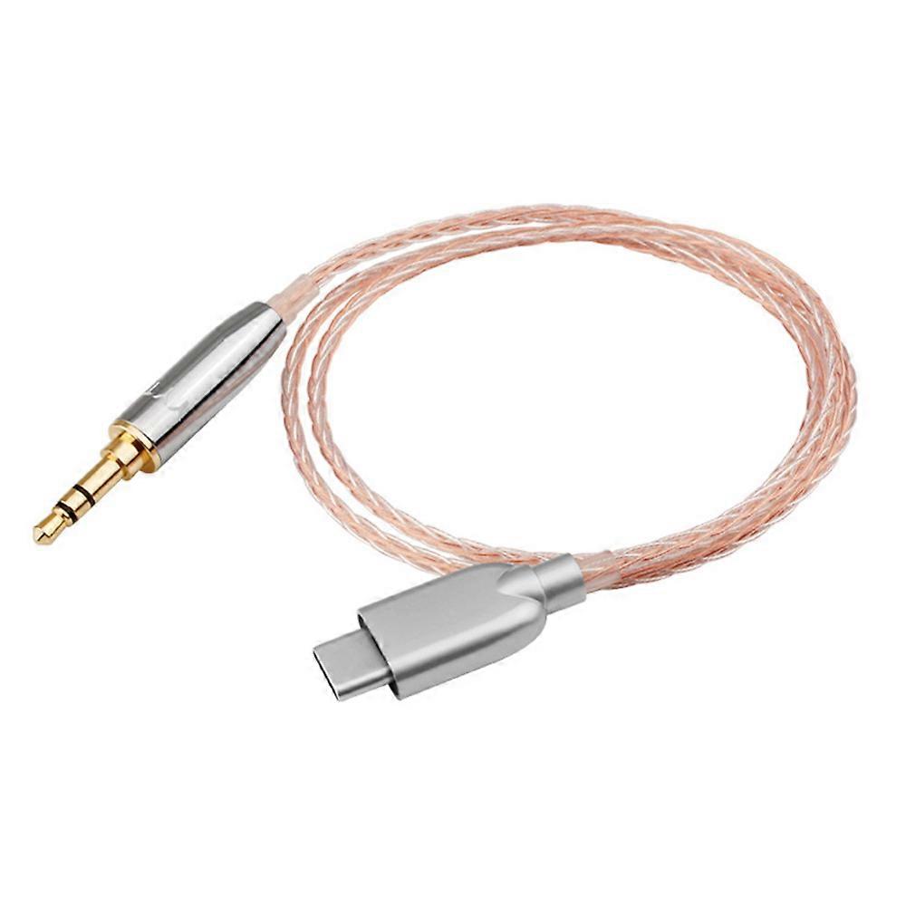 HIFI DAC earphone Amplifier USB C to 3.5mm Headphone Jack Audio Adapter ALC4050 Chip 32bit 384kHz Digital Decoder Car Audio Cord