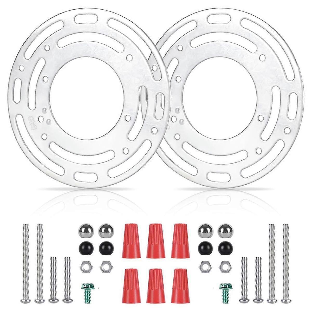 2 Pack Light Fixture Mounting Brackets, Ceiling Light Mounting Plate, Wall Light Mount Blocks with