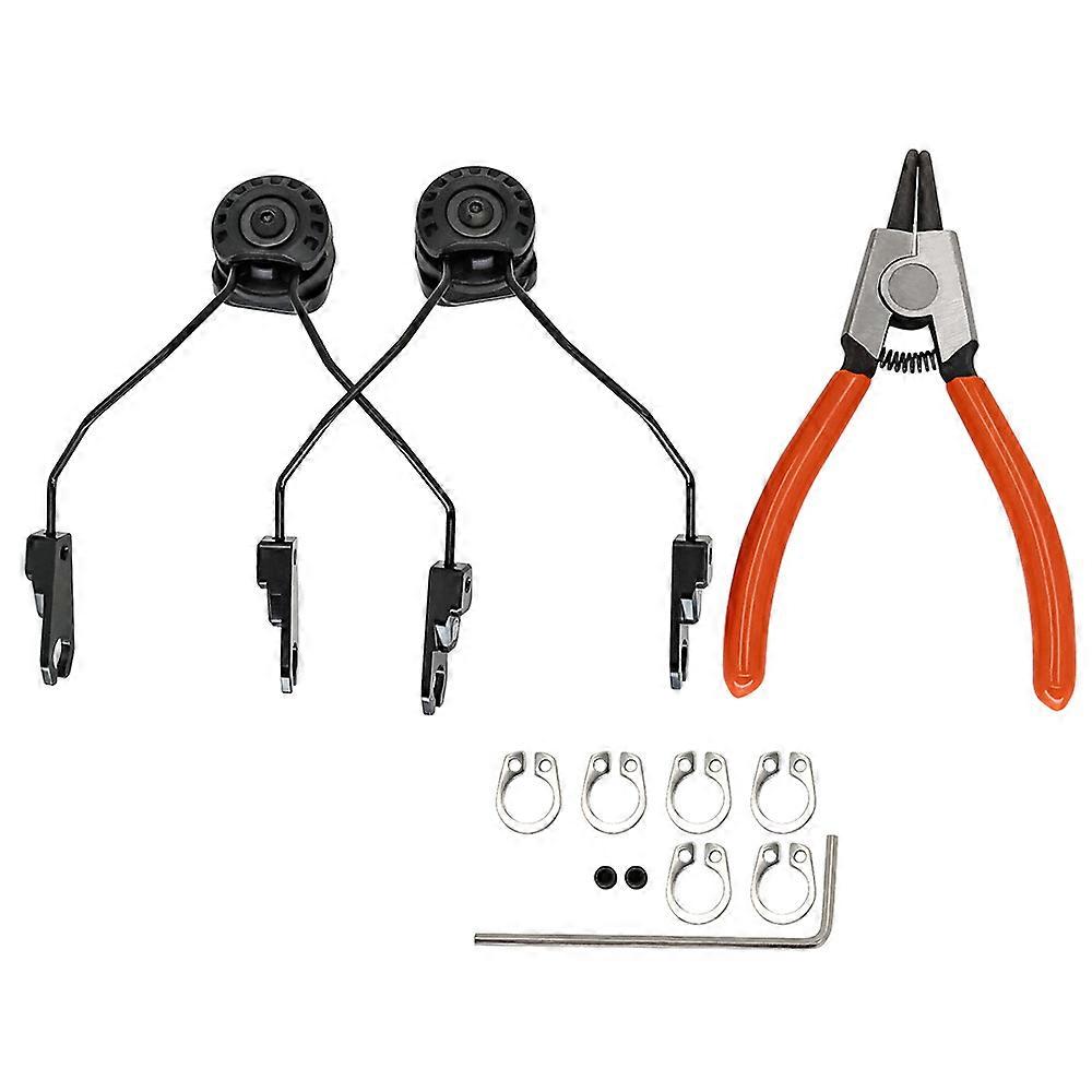 MSASORDIN Taktiskt Headset Fäste ARC Rail Adapter, Sordin Hjälm Hörlurar Tillbehör