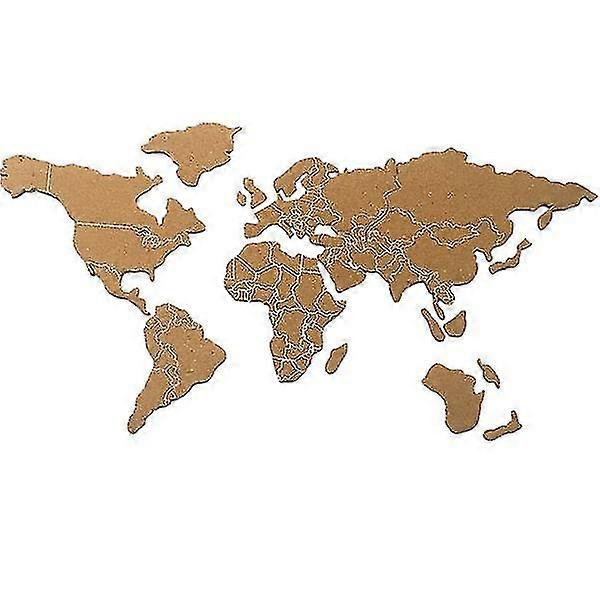 1 Set World Map Cork Board Self Adhesive Cork Pin Board Cork Message Board
