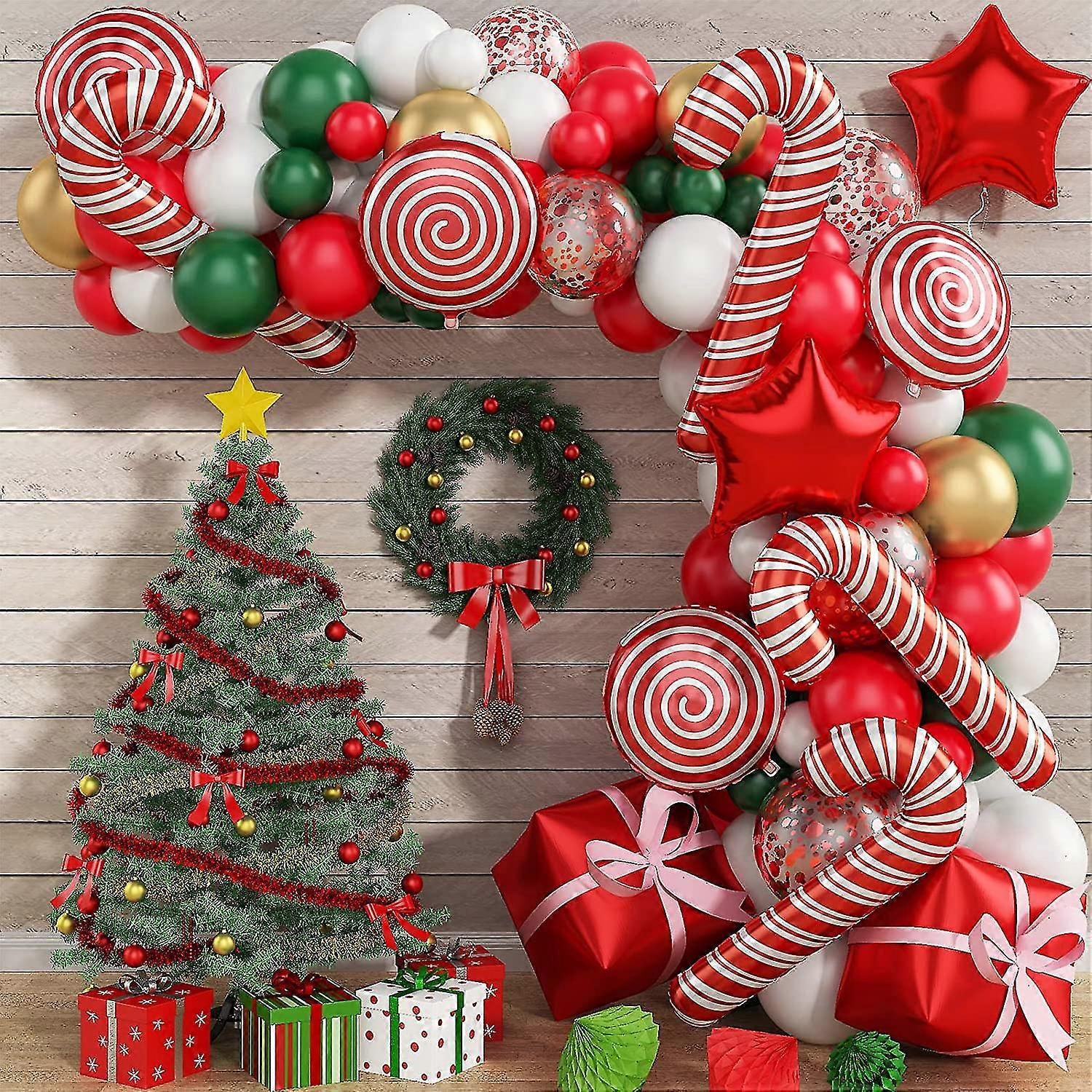 126 Pcs Christmas Balloon Arch Kit