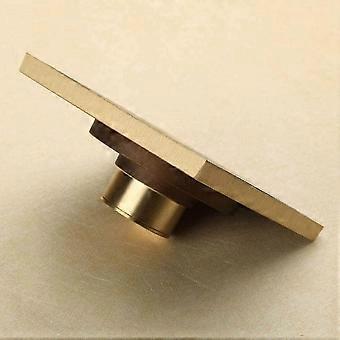Garosa 10cm Floor Drain Grate - Antique Brass, Brass Construction, For Kitchen Bathroom Laundry