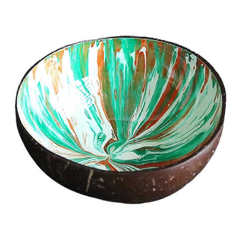Candy Bowls Compact Hand-Painted Coconut Shell Delicate Smooth Natural Bowls for Kids
