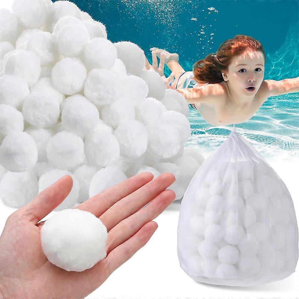 Filter Balls, 500g Swimming Pool Filter Balls, Pool Filter Balls, Fiber Filter Media for Swimming Pool, Suitable for Various Filtration Systems