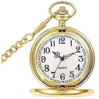 Zegarek kieszonkowy Vintage Smooth Quartz Classic Dla Mężczyzn Kobiety