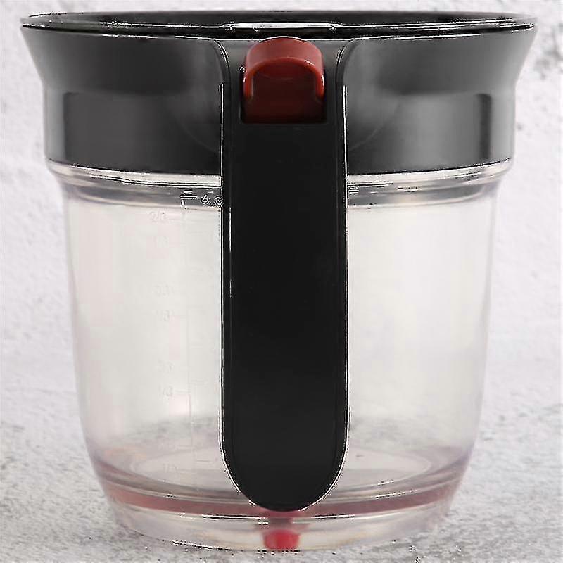 1000ml Oil Separator Measuring Cup And Strainer With Bottom Release For Gravy Sauces And Other Liqu
