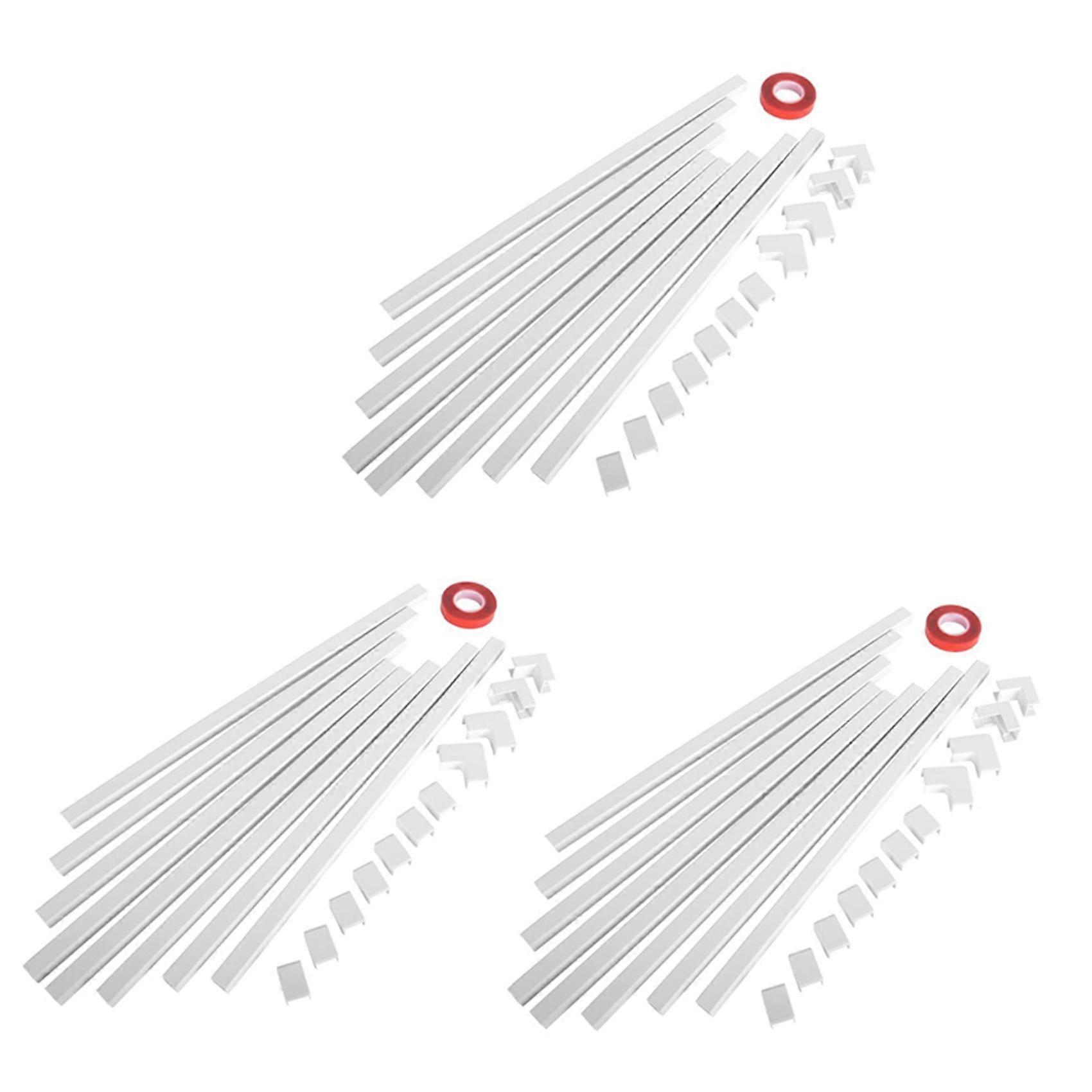 3 set One-Cord Channel Cable Concealer - CMC-03 Cord Cover Wall Cable Management System - 125 Inch
