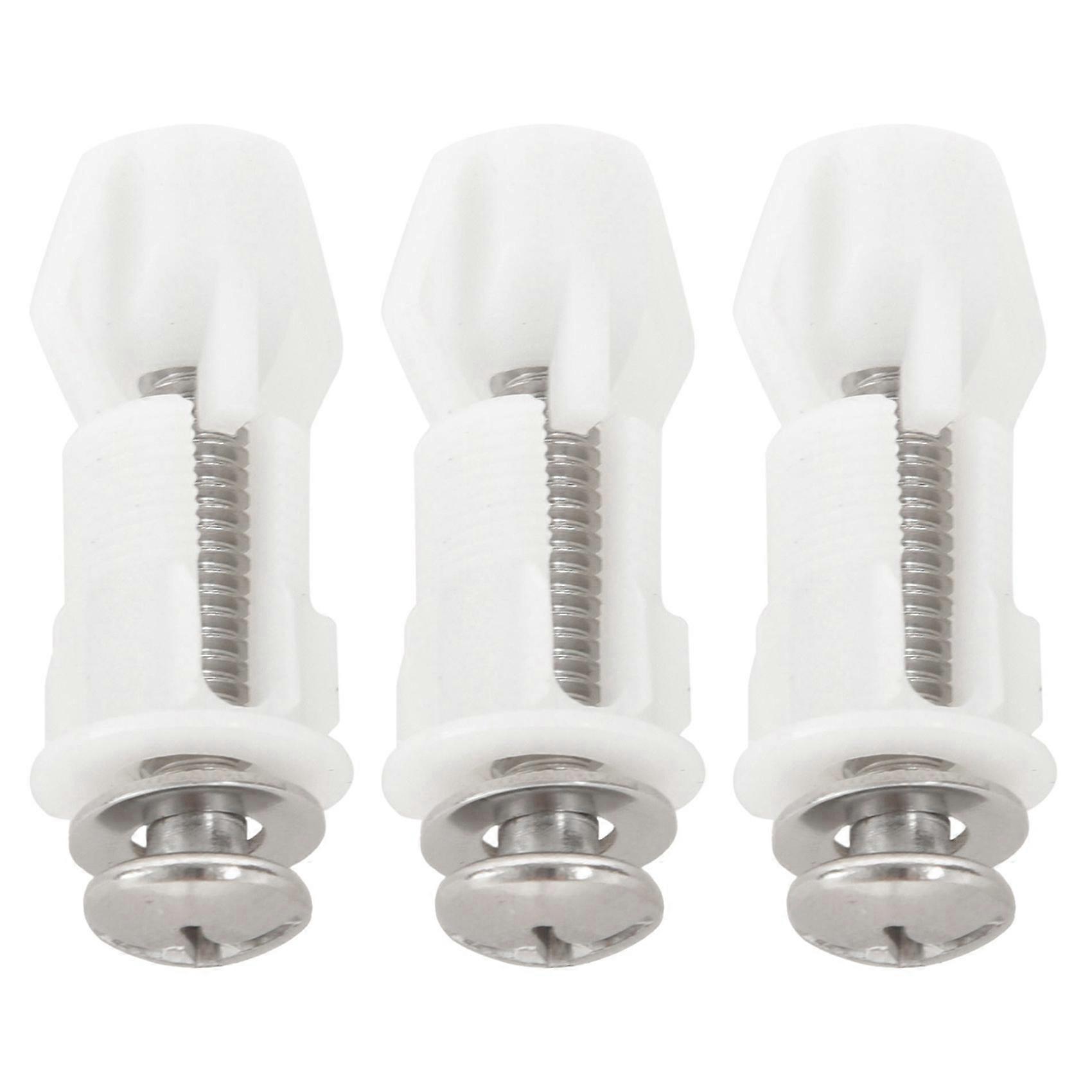 Toilet Hinges Screws WC Hole Fixing Easy Installation 6 Pack