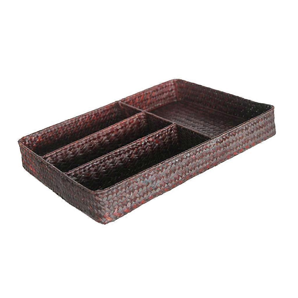 Drawer Organizer with 4 Removable Dividers - burlywood
