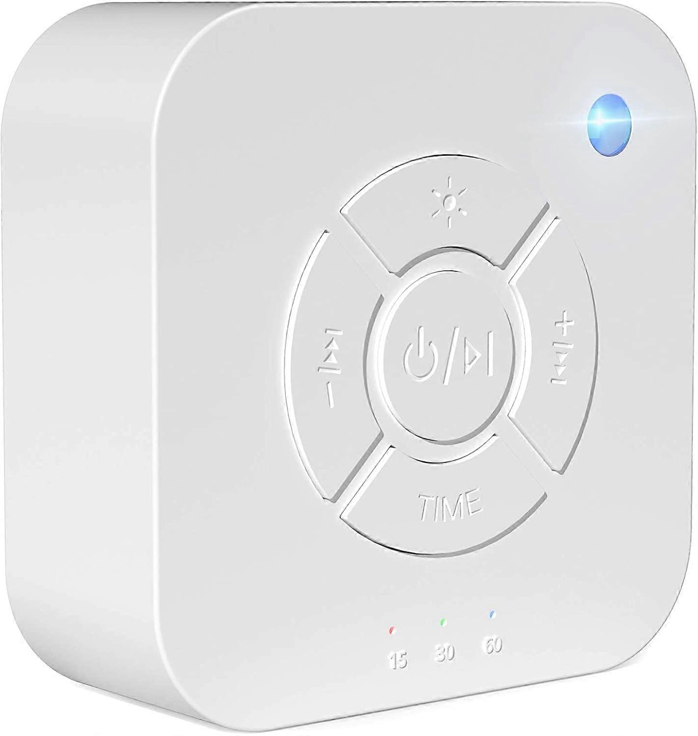 White Noise Machine, Sleep Sound Therapy With 10 Relaxing Sounds, Portable Usb Sonar With 7 Light Modes, Timer Settings, Brightness, Remote Control Fo