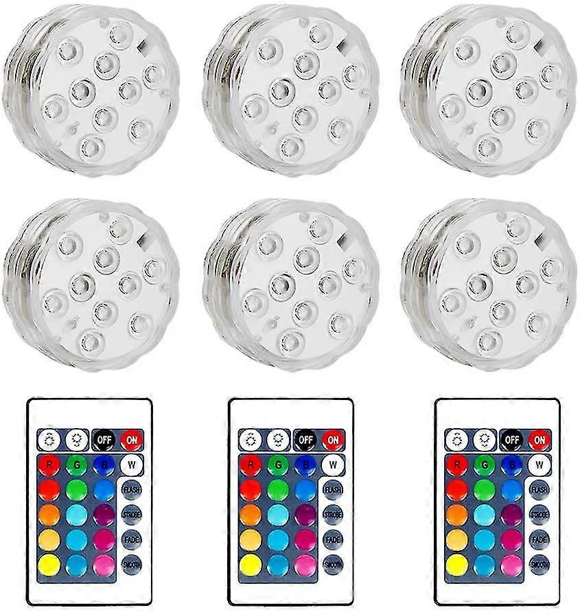 waterproof submersible led lamps for jacuzzi, spa, pool, underwater led lights with 2 remote controls