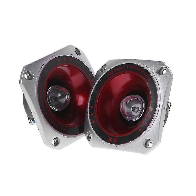 2pieces Max.100w Piezo Tweeters Horn Piezoelectric Speaker Buzzer Treble Piezo For Head Speaker Tweeter With Color Light