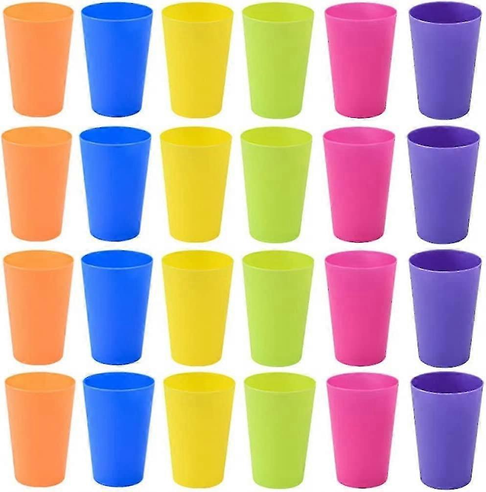 24pcs Plastic Cups Reusable Cups