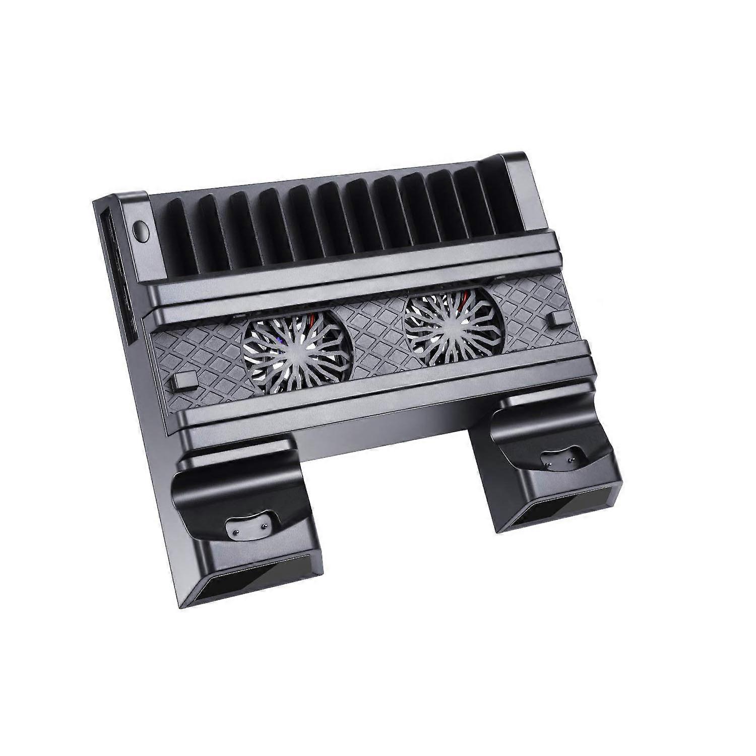 Cooling Fan Controller Dual Charging Station Vertical Stand for PS4