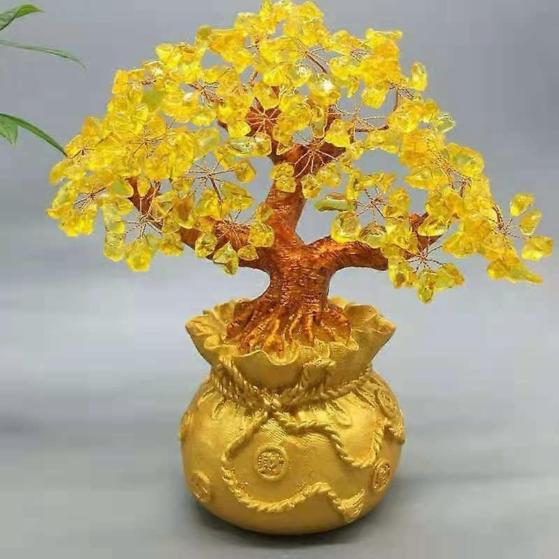 Feng Shui Money Tree Office Home Table Feng Shui Decoration Crystal Money Tree