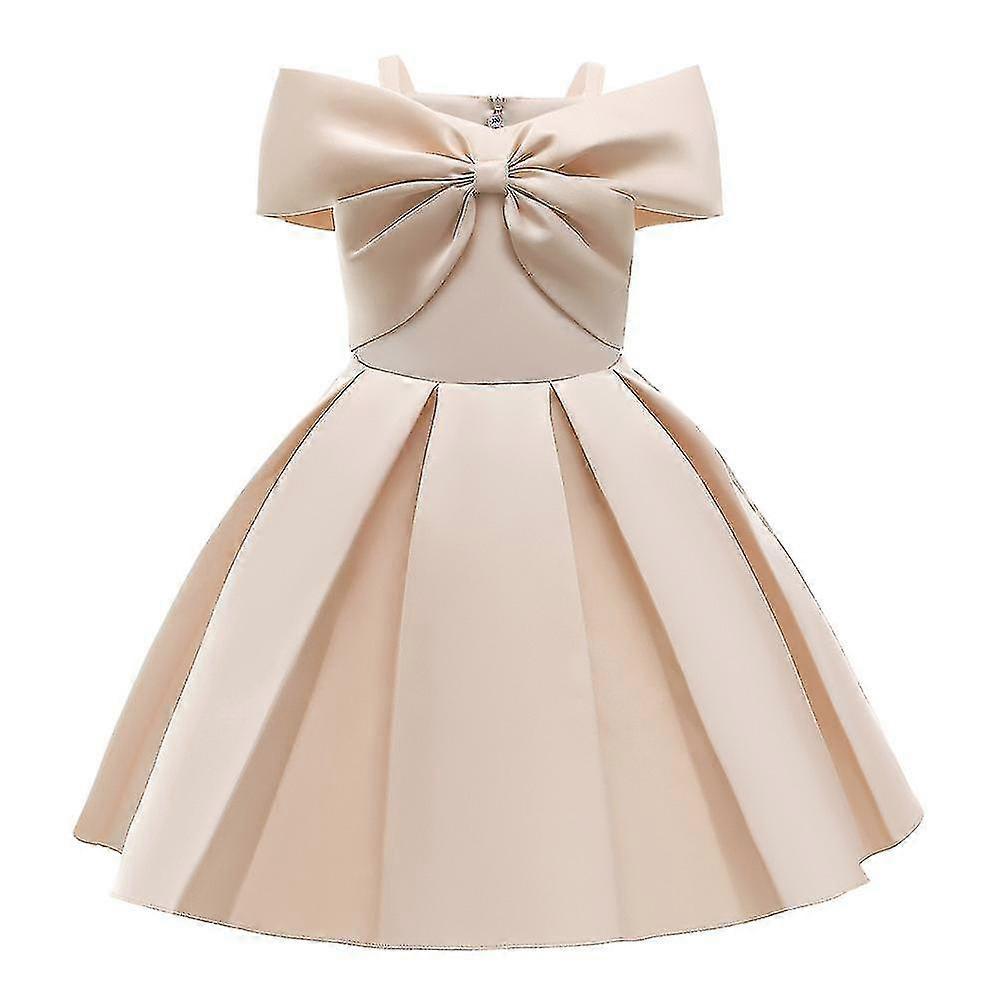 أطفال الفتيات Bowknot حفلة موسيقية الكرة ثوب الزفاف وصيفة الشرف توتو اللباس