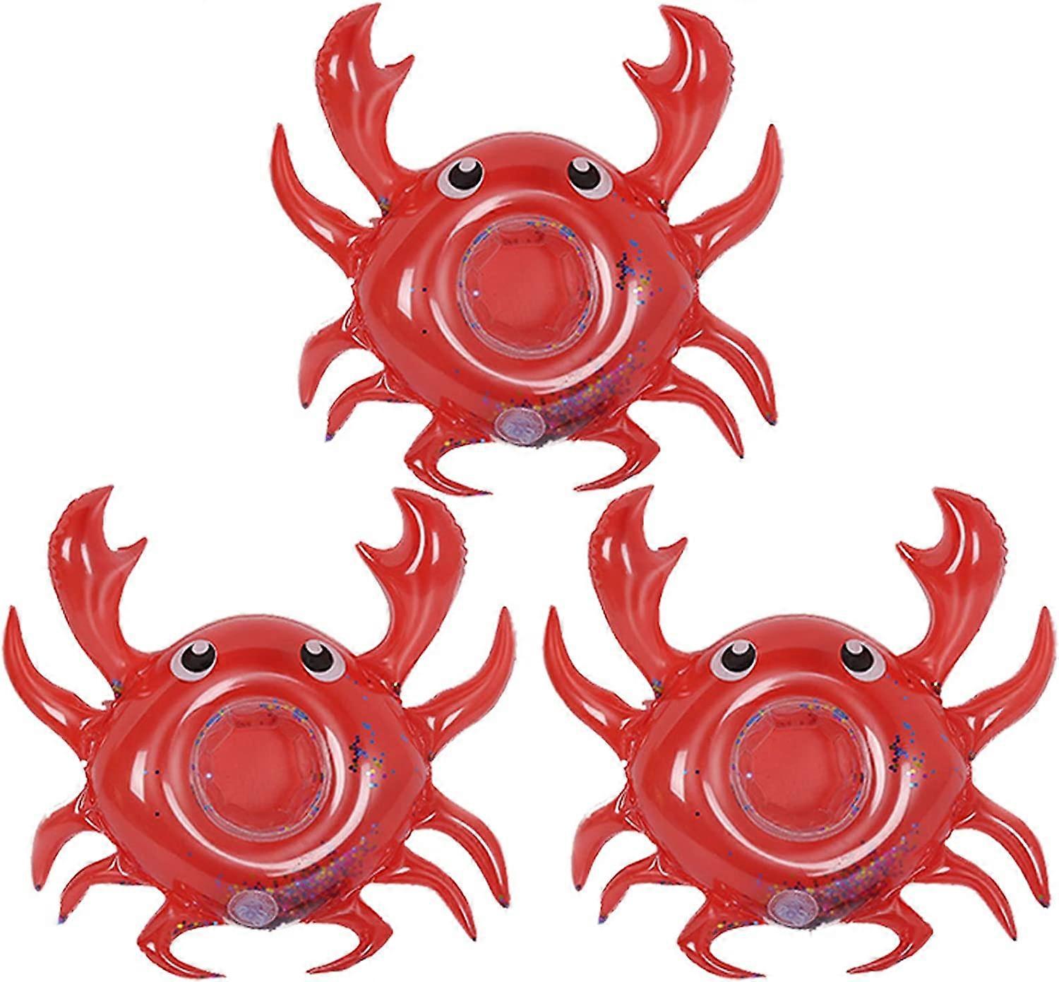 Inflatable Drink Holder 3 Pack Drink Pool Floats Cup Holders for Summer Pool Party, Variety Shape to Choose