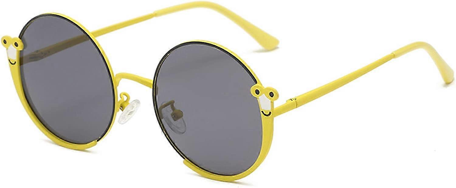 Solglasögon Barn Solglasögon Mode Solglasögon UV400 Skydd Metall Snigel Glasögon Barn för flickor Pojkar 5-16 år