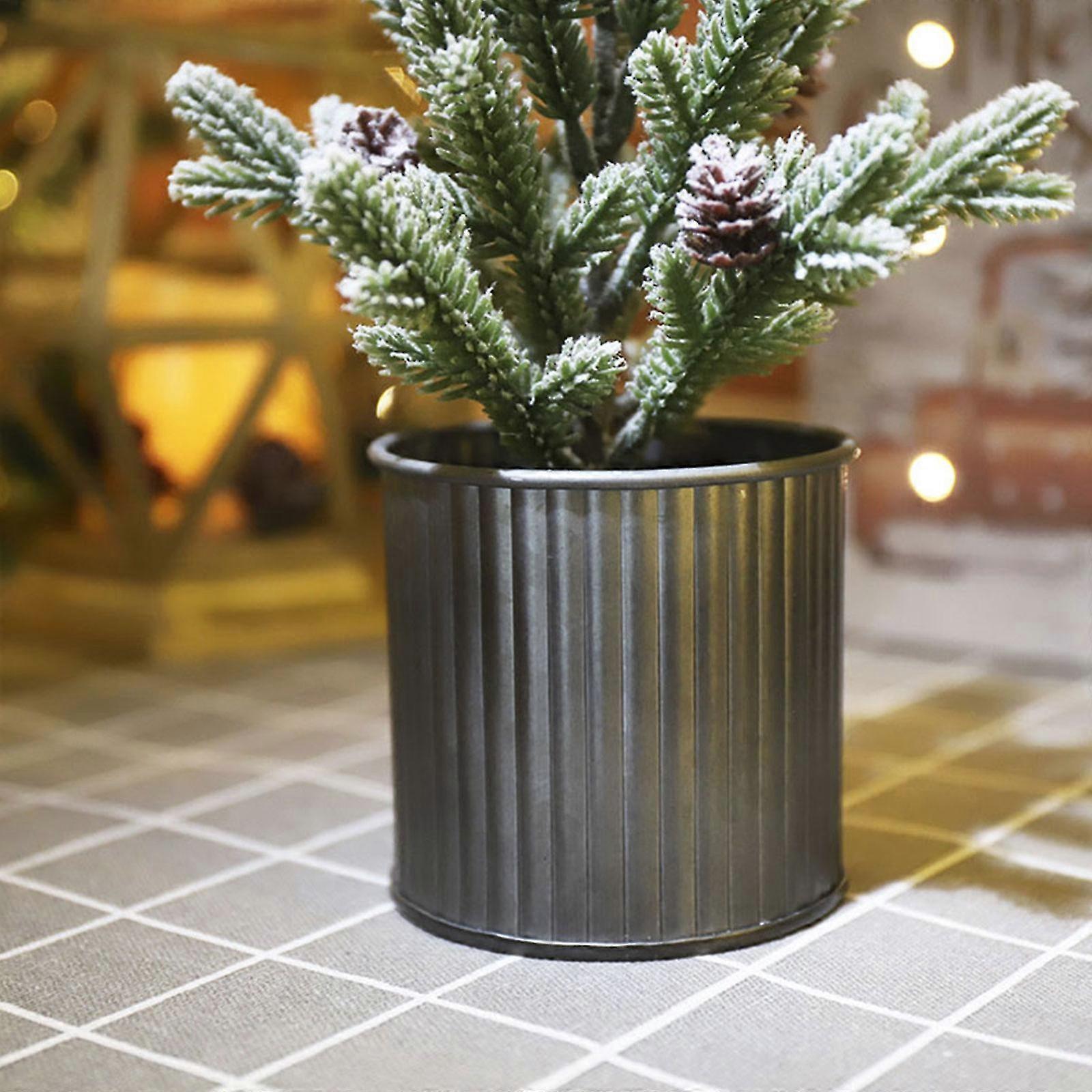 Mini Artificial Christmas Tree With Snow Flocking - Realistic Pe Material - Diy Branches - Perfect Holiday Decor