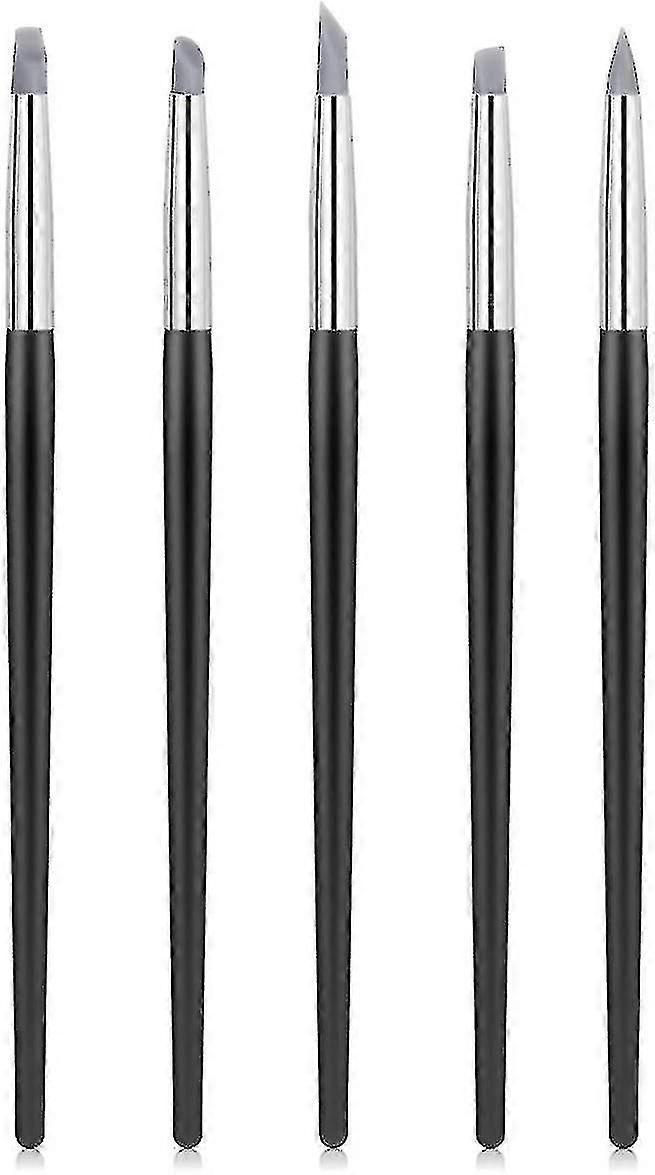 Th Argile Outils de sculpture Silicone Carving Modelling Tool Clay Color Shaper Silicone Paint Pen avec Soft Rubber Tip Sculpting Brush pour polymère Clay Po