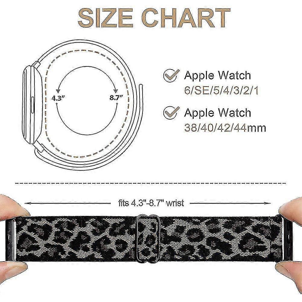 Óraszíjak az Apple Watch Se /1/2/3/4/5/6/7 állítható csuklópántjaihoz