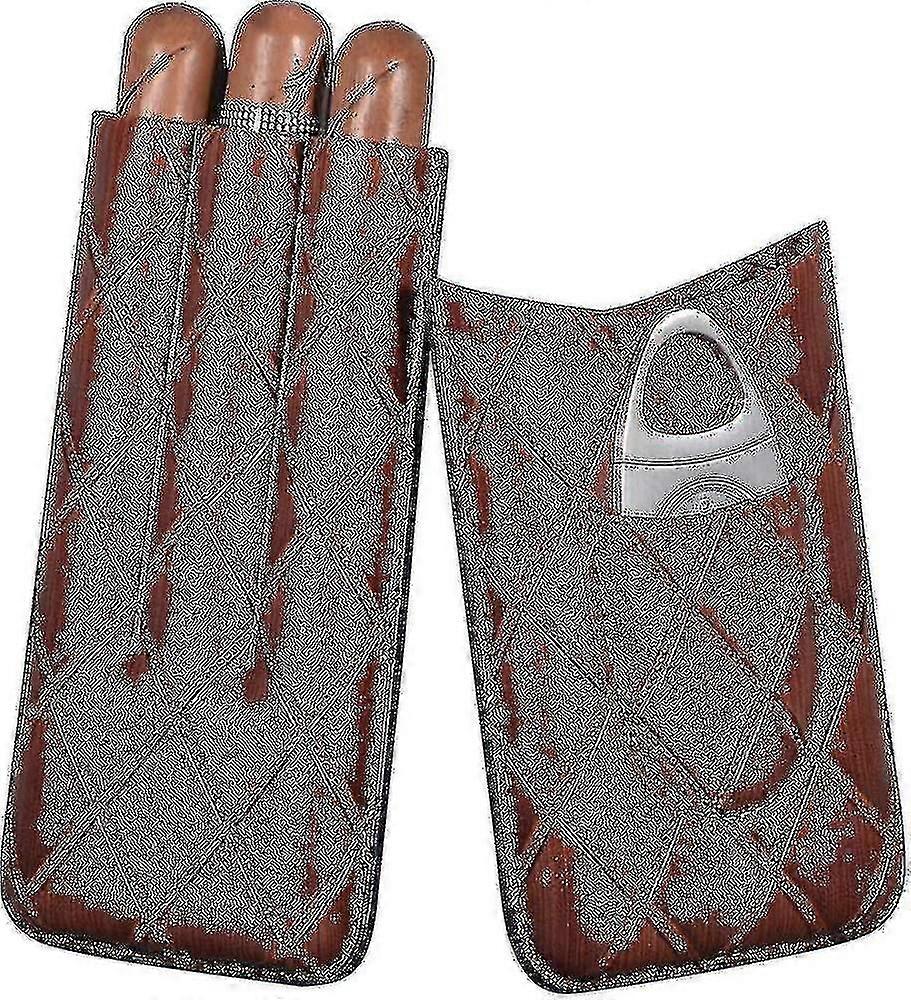 3 Tuben Zigarettenetui Zigarrenetuis. Leder Zigarrenhumidor Humidor Zigarrenbox-CE