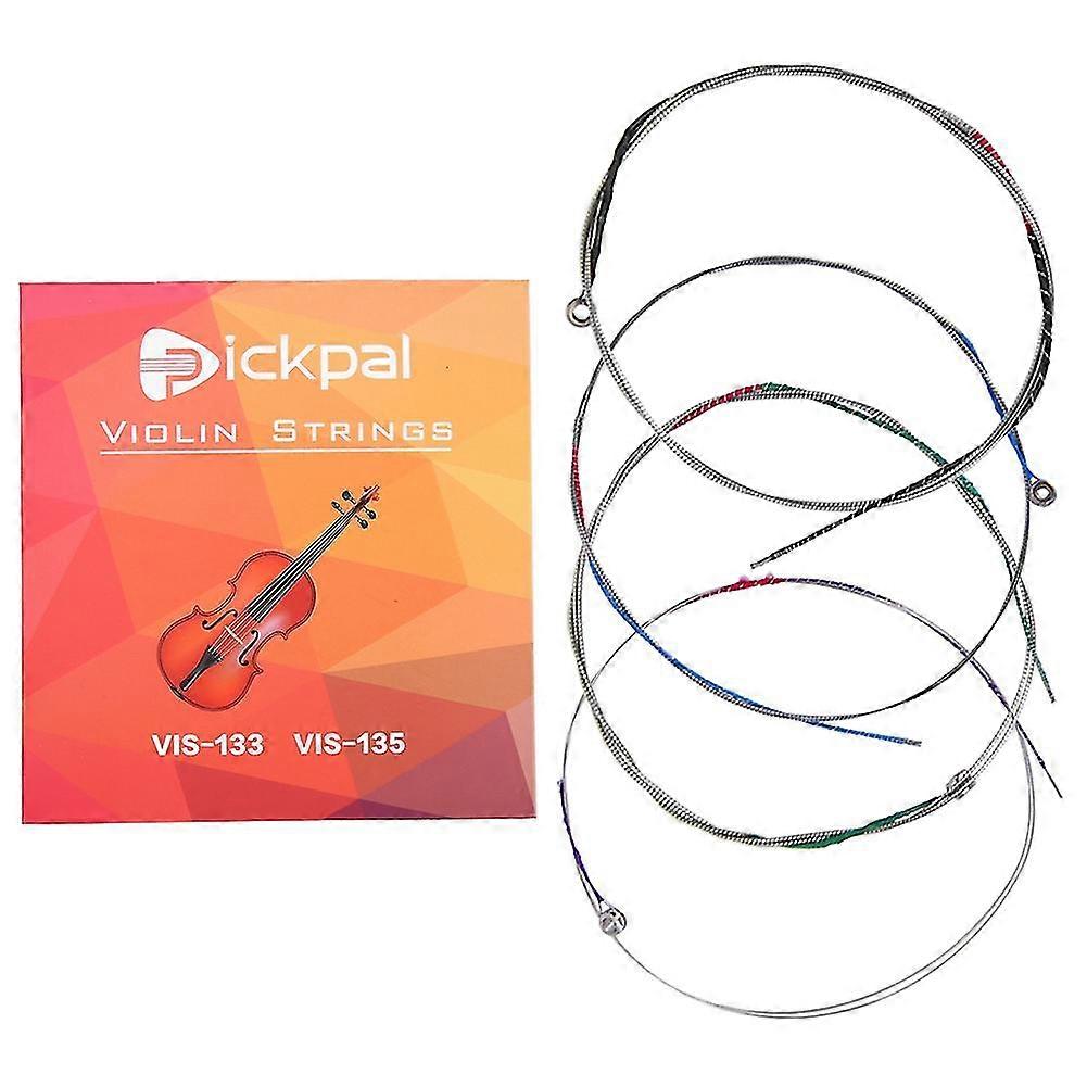 Full Set Violin Replacement Steel Strings E A D-G for 4/4 Parts