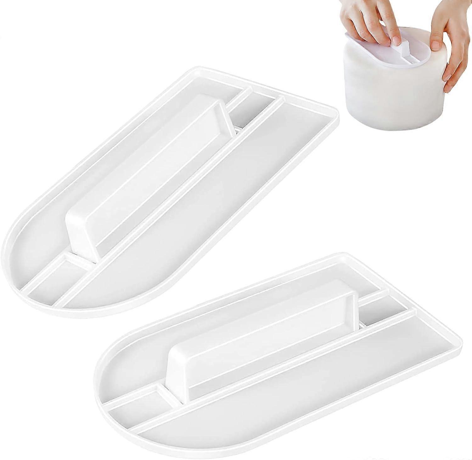 2 Pieces Cake Smoother Sugar Paste, Icing Decoration Cake Smoother, Cake Smoother Pastry Design Baking Tool for DIY Decorator, Pastry Fondant Icing Bu