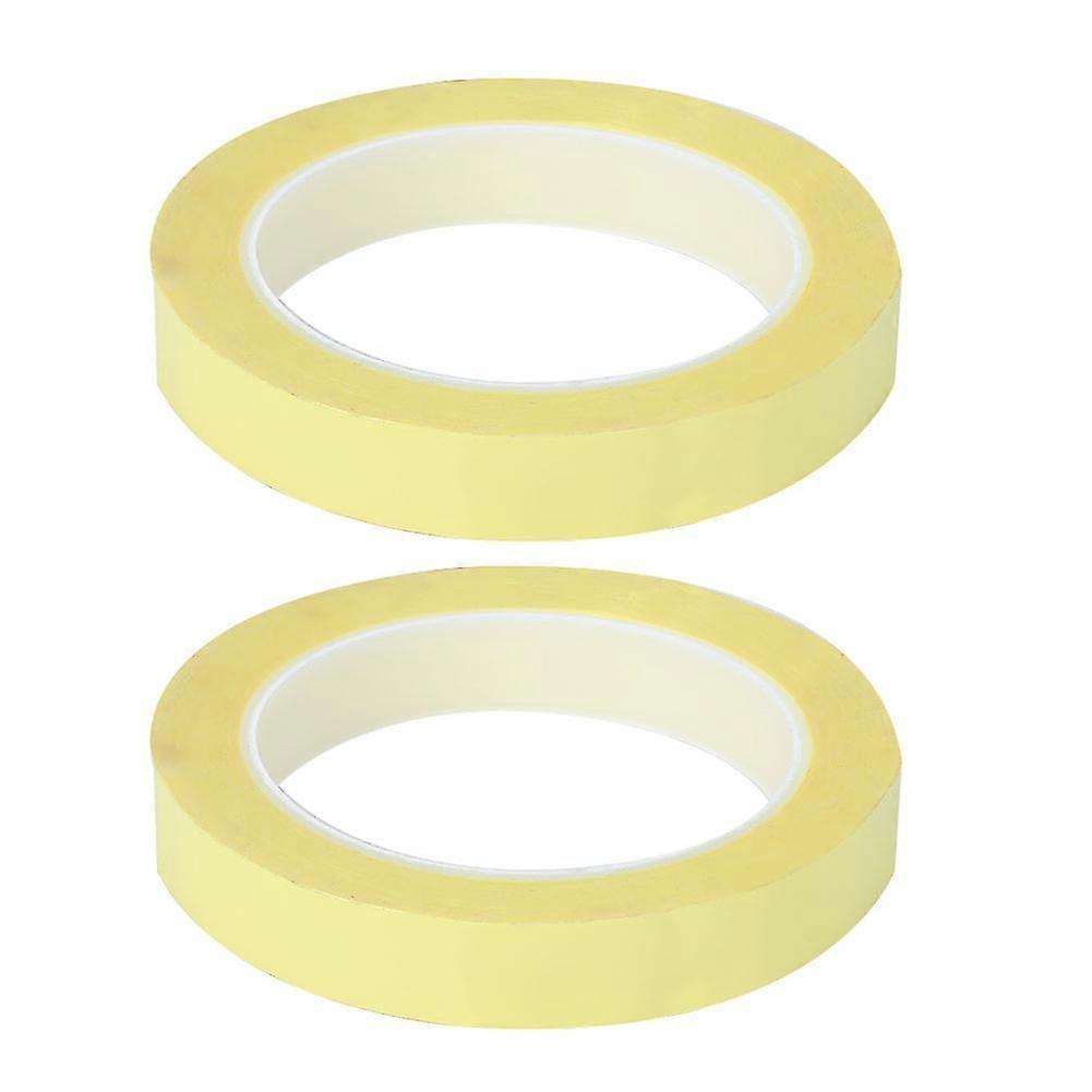 Gele PET-filmtape isolatielijm voor transformatormotorcondensator - 2 stuks (16mmx66m)