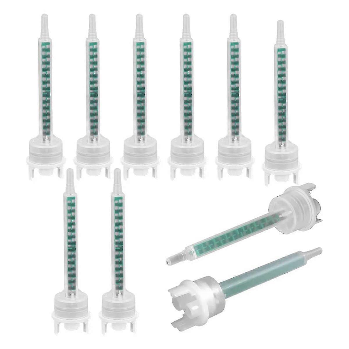 10 Pcs Mixing Nozzle Tip Static Mixer 16 1:1 Mix For Epoxy Adhesives