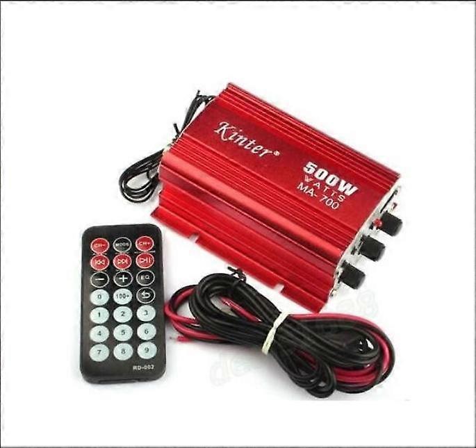 DC12V 500W Kinter MA-700 Mini FM Radio TF Card Power Amplifier With Remote Control