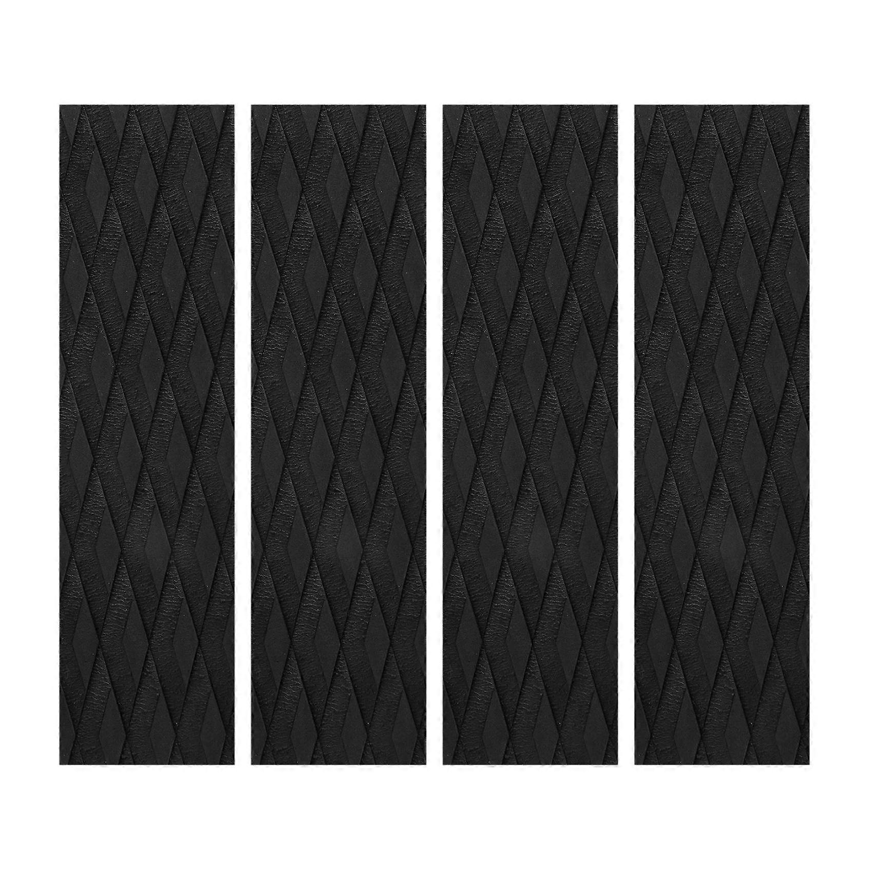 4Pcs Surfboard Traction Pads EVA Surfing Skimboard Deck Traction Pads Anti- Front Tail Pad for Surf