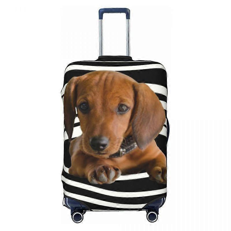 Dachshund listras de viagem bagagem capa lavável Weiner cão mala capa protetor Fit 18-32 polegadas