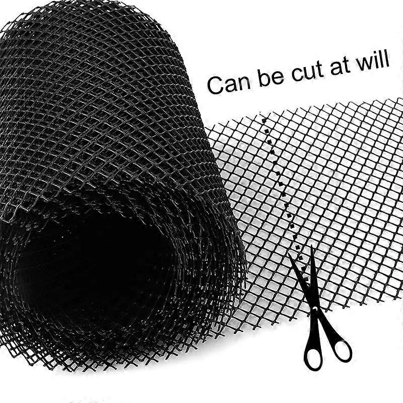 12 meters ROBUST High Quality Gutter Mesh [+ INCLUDED 20 Hooks + 2 Grid 6m x 16cm] Roof Protection + Leaf Protection. Protects pvc gutter better